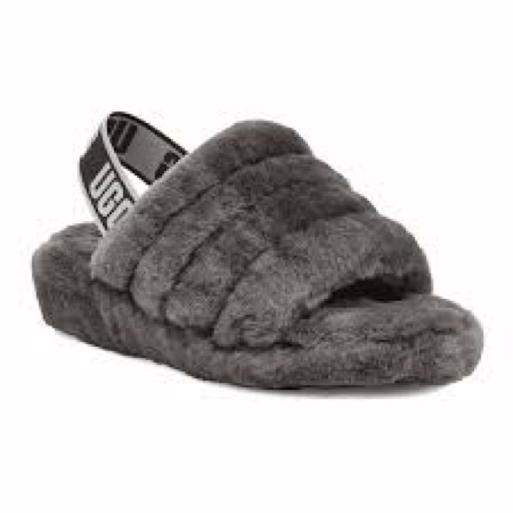 UGG Shoes - UGG fluff yeah gray